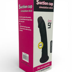 Dark Rider Glow & Vibe, dildo realista de material Magic Flesh con ventosa resistente y textura natural.