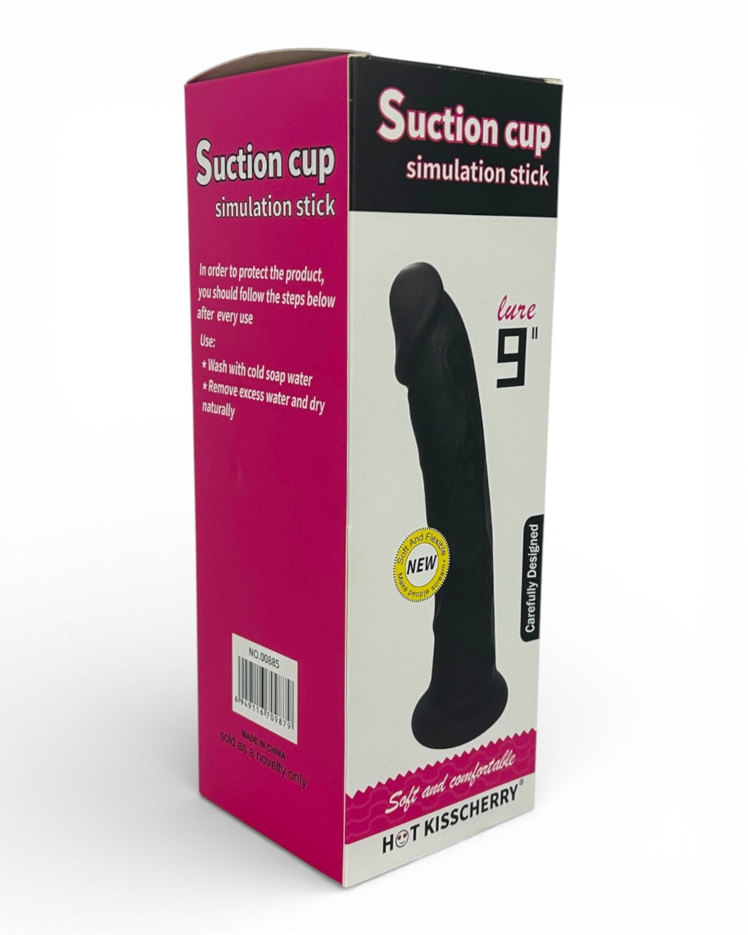 Dark Rider Glow & Vibe, dildo realista de material Magic Flesh con ventosa resistente y textura natural.