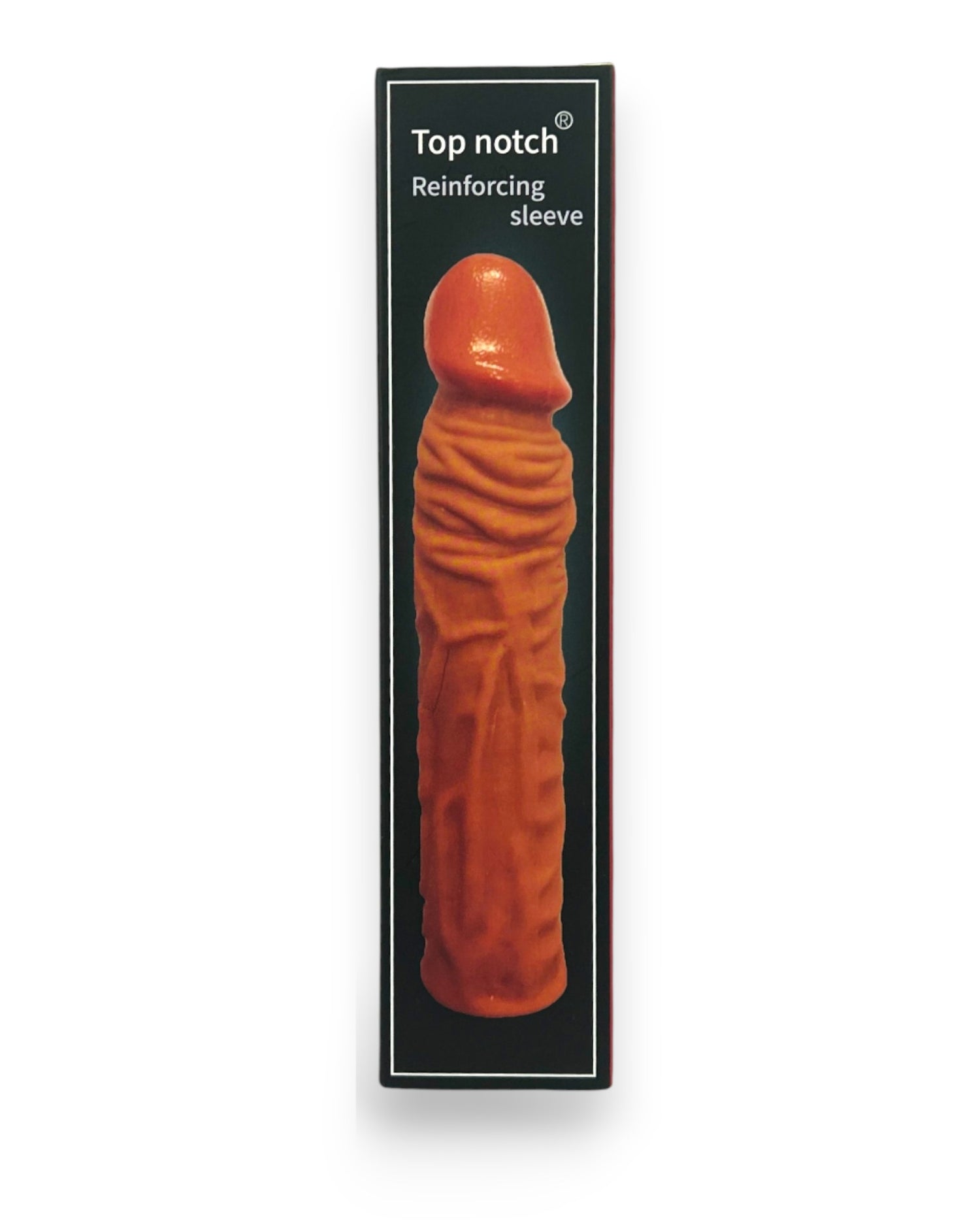 Titan Skin Sleeve Glow & Vibe, funda extensora de pene con textura realista de Magic Flesh y 4 cm de extensión.
