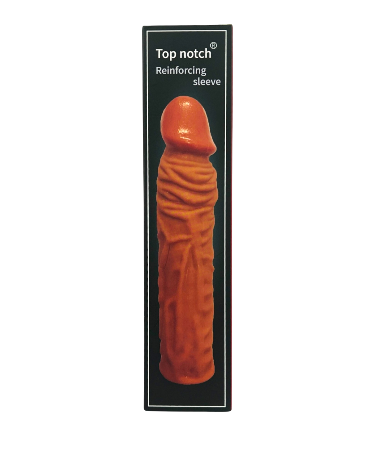 Titan Skin Sleeve Glow & Vibe, funda extensora de pene con textura realista de Magic Flesh y 4 cm de extensión.