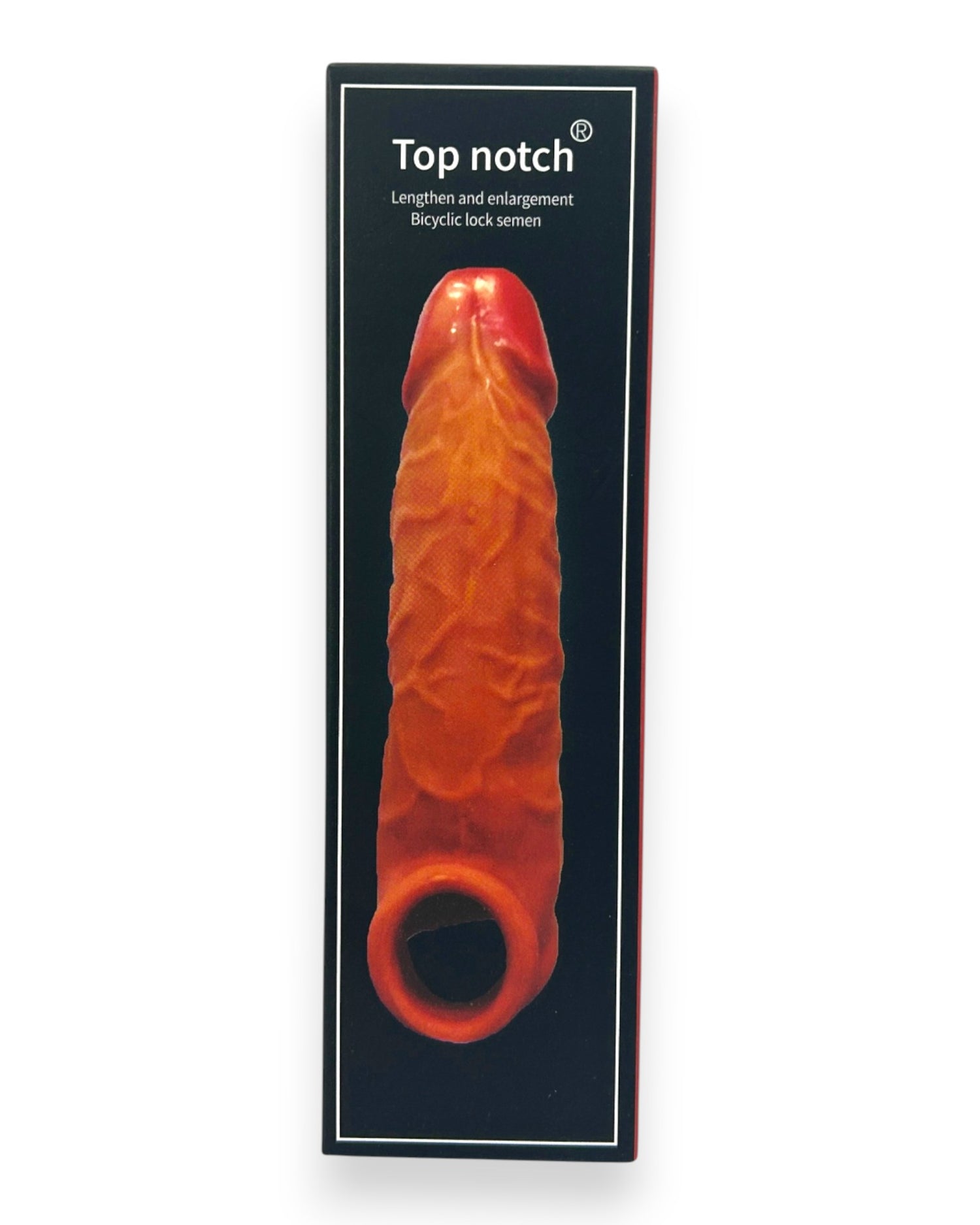 Mega Grip Sleeve Glow & Vibe, funda extensora realista de Magic Flesh con soporte para testículos y textura estimulante.