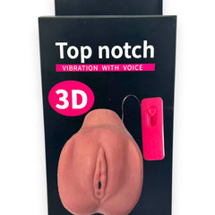 Voxy 3D Masturbador Glow & Vibe, masturbador realista con textura Magic Flesh y vibración con control gradual.