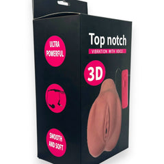 Voxy 3D Masturbador Glow & Vibe, masturbador realista con textura Magic Flesh y vibración con control gradual.