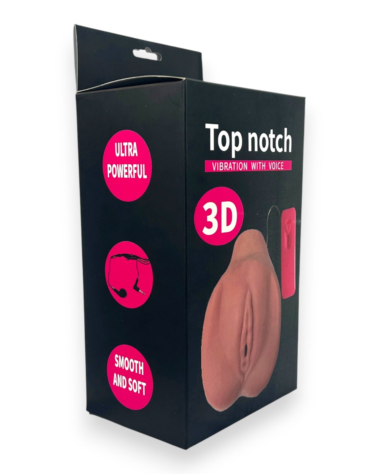 Voxy 3D Masturbador Glow & Vibe, masturbador realista con textura Magic Flesh y vibración con control gradual.