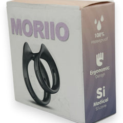 Dual Grip Ring Glow & Vibe, anillo doble de silicón flexible para control de eyaculación y firmeza prolongada.