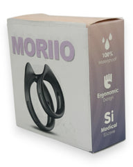 Dual Grip Ring Glow & Vibe, anillo doble de silicón flexible para control de eyaculación y firmeza prolongada.