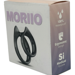 Dual Grip Ring Glow & Vibe, anillo doble de silicón flexible para control de eyaculación y firmeza prolongada.