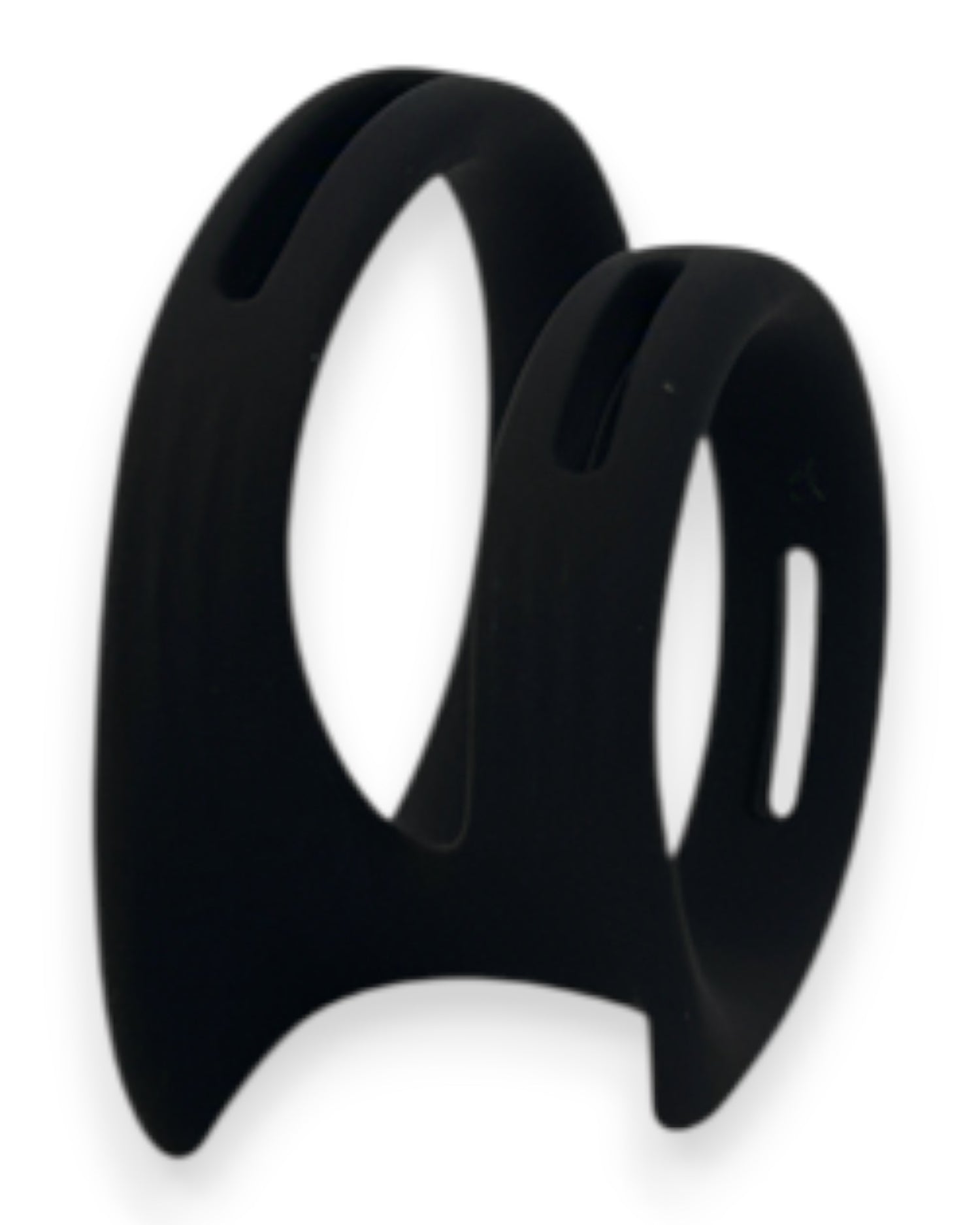 Dual Grip Ring Glow & Vibe, anillo doble de silicón flexible para control de eyaculación y firmeza prolongada.
