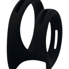 Dual Grip Ring Glow & Vibe, anillo doble de silicón flexible para control de eyaculación y firmeza prolongada.