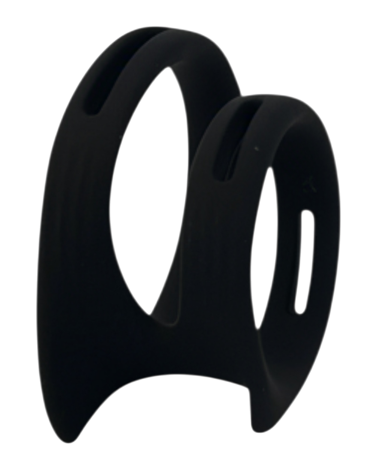 Dual Grip Ring Glow & Vibe, anillo doble de silicón flexible para control de eyaculación y firmeza prolongada.