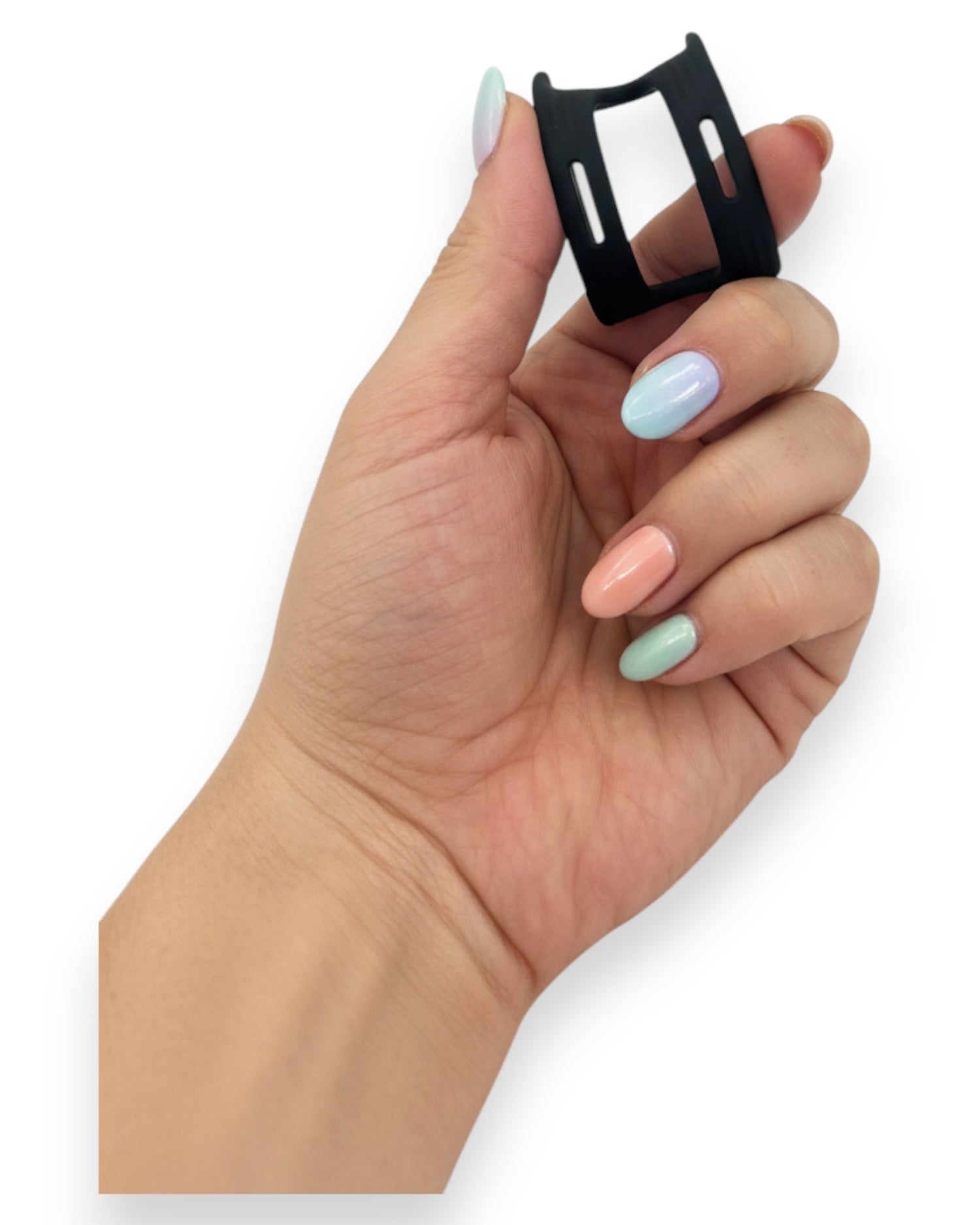 Dual Grip Ring Glow & Vibe, anillo doble de silicón flexible para control de eyaculación y firmeza prolongada.
