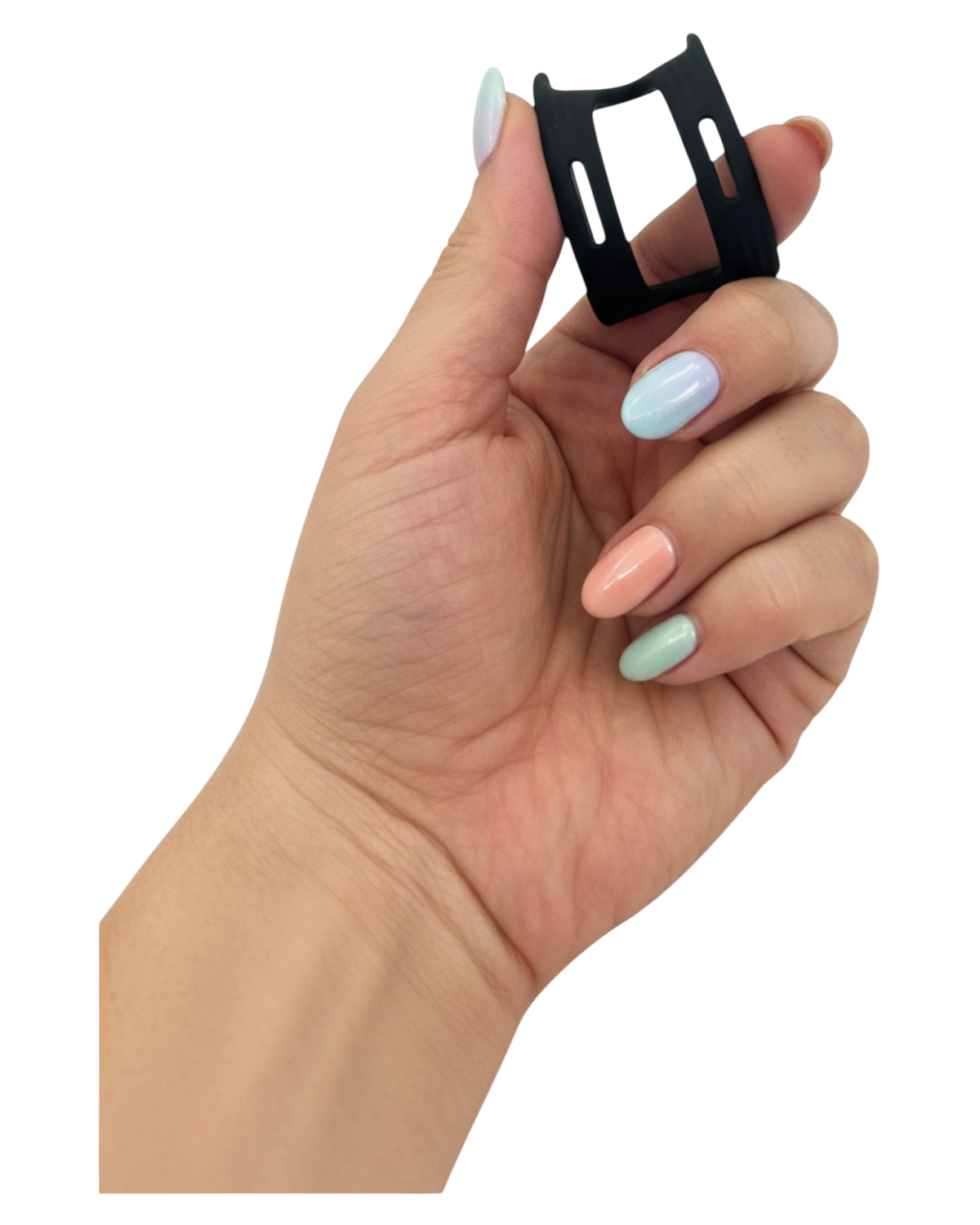 Dual Grip Ring Glow & Vibe, anillo doble de silicón flexible para control de eyaculación y firmeza prolongada.