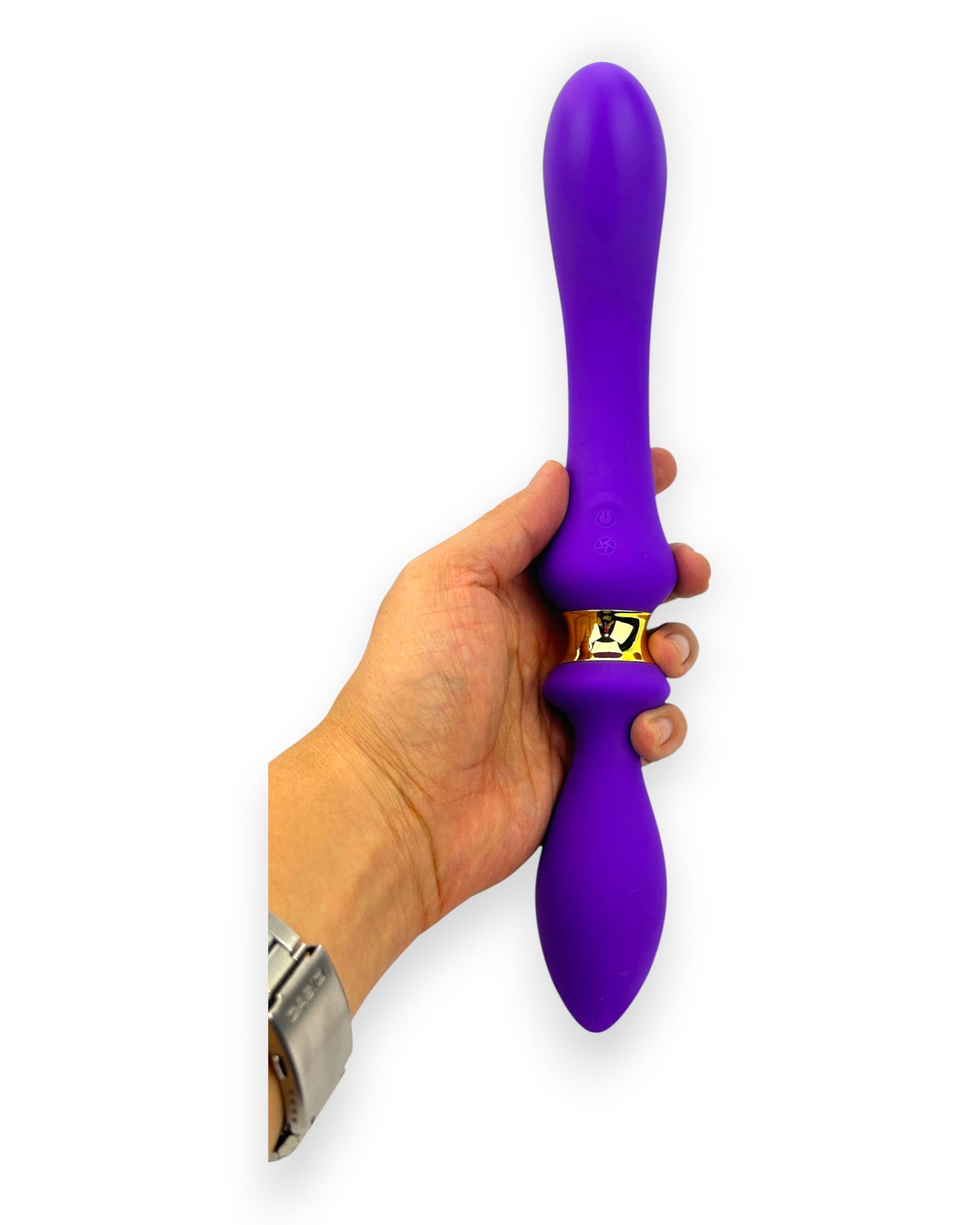 Juguete Fun Casual con plug anal y vibrador vaginal, diseño divertido y versátil Glow & Vibe.