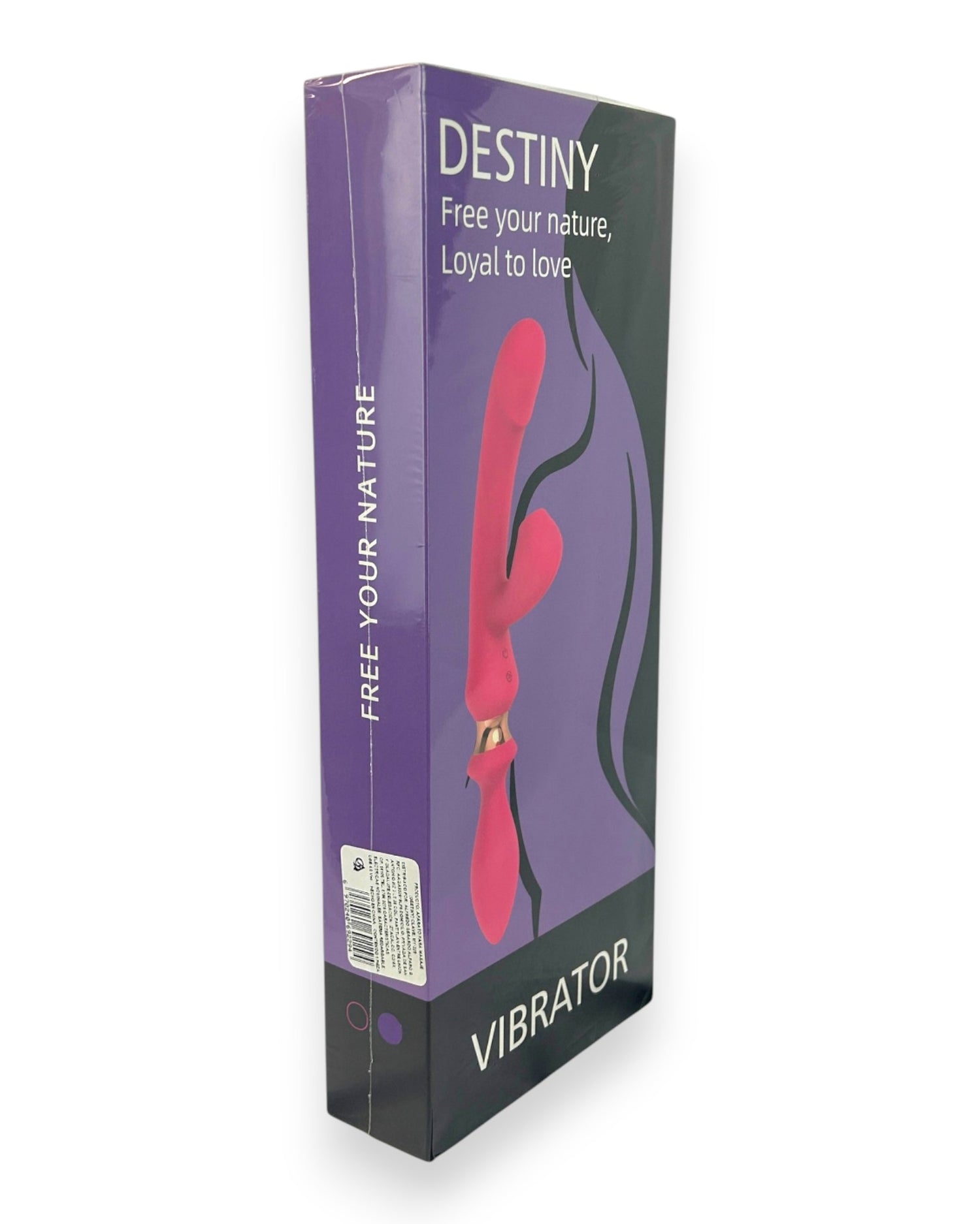 Vibrador Intense Destiny con succión clitorial, punto G y plug anal integrado Glow & Vibe.