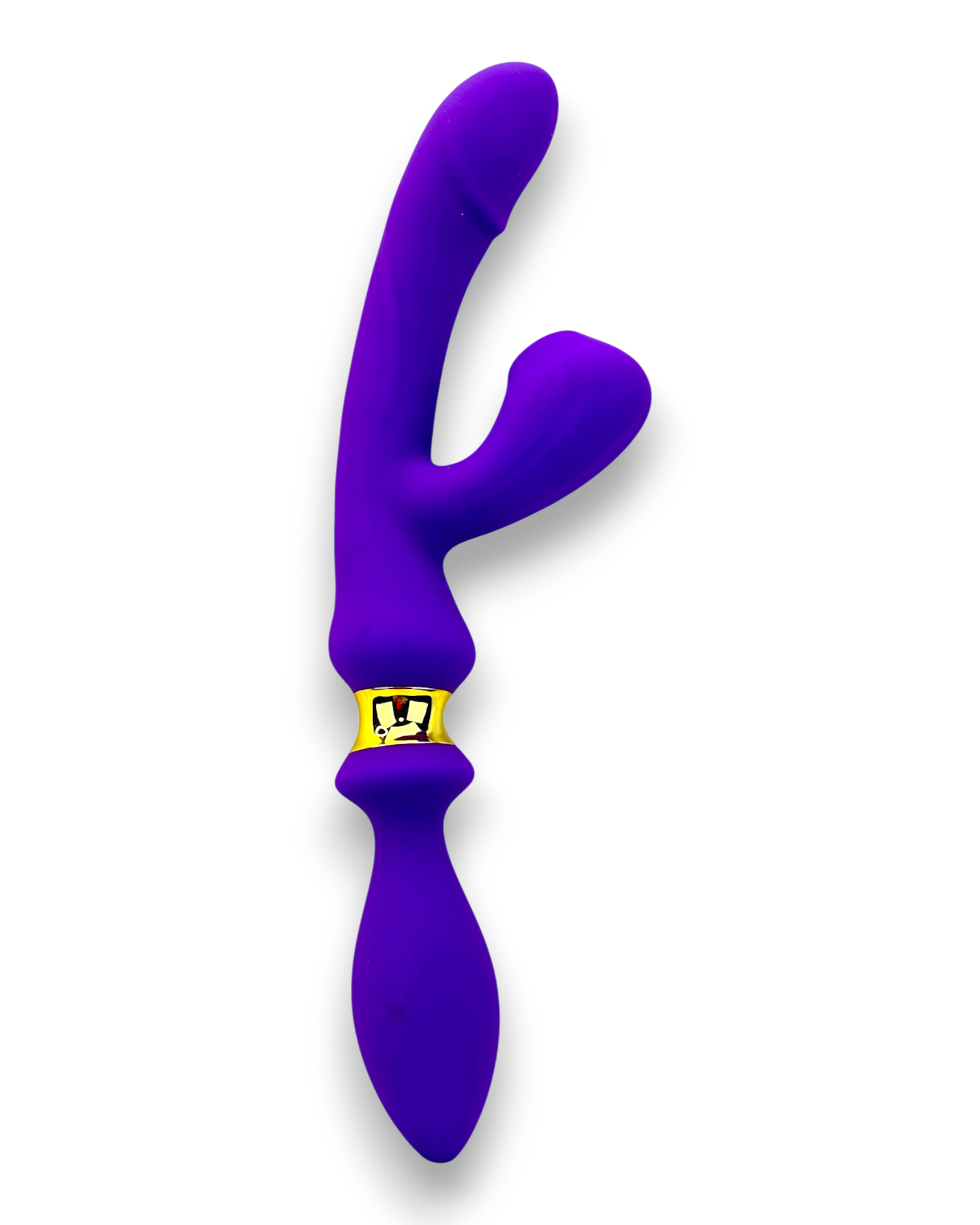 Vibrador Intense Destiny con succión clitorial, punto G y plug anal integrado Glow & Vibe.