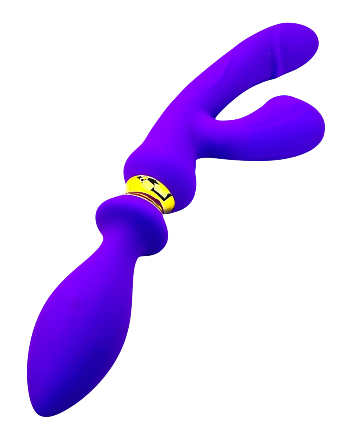 Vibrador Intense Destiny con succión clitorial, punto G y plug anal integrado Glow & Vibe.