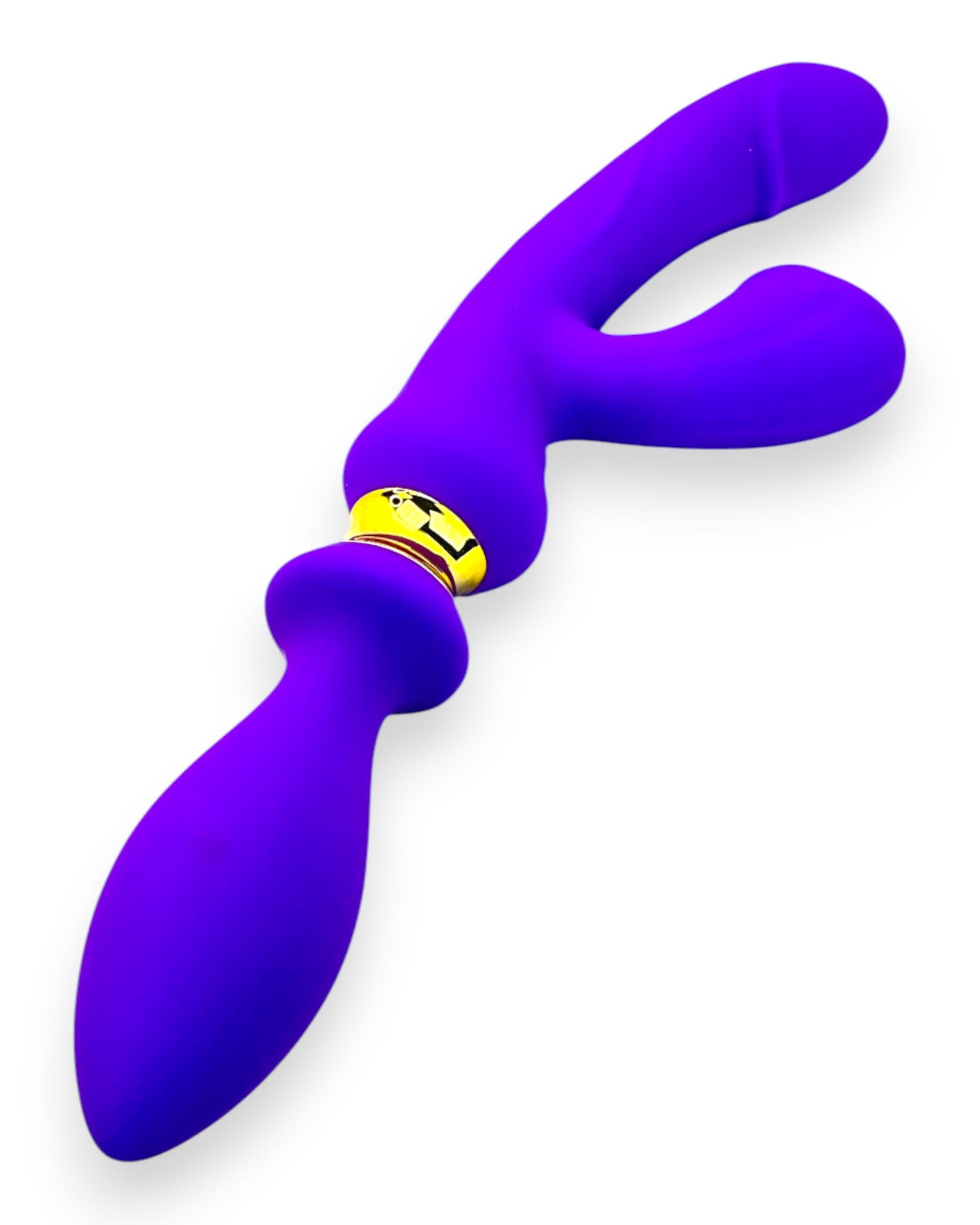 Vibrador Intense Destiny con succión clitorial, punto G y plug anal integrado Glow & Vibe.