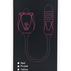 Vibrador Rosa Luxe con lengua estimuladora y pistón de 11 cm, diseño elegante y potente Glow & Vibe.