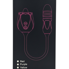 Vibrador Rosa Luxe con lengua estimuladora y pistón de 11 cm, diseño elegante y potente Glow & Vibe.