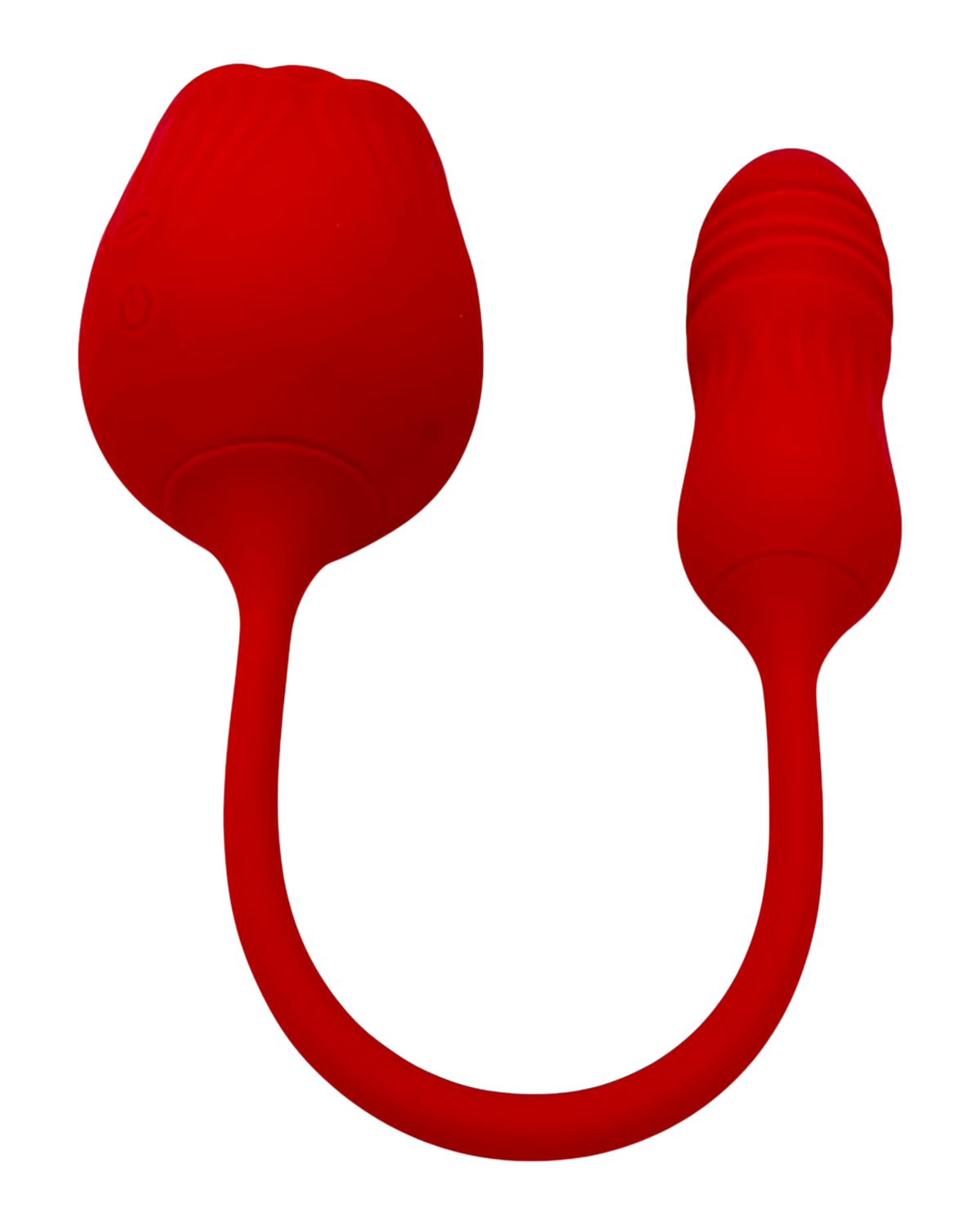 Vibrador Rosa Luxe con lengua estimuladora y pistón de 11 cm, diseño elegante y potente Glow & Vibe.