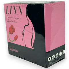 Vibrador doble Rosa Linn con 10 funciones de vibración y 10 modos de succión Glow & Vibe.