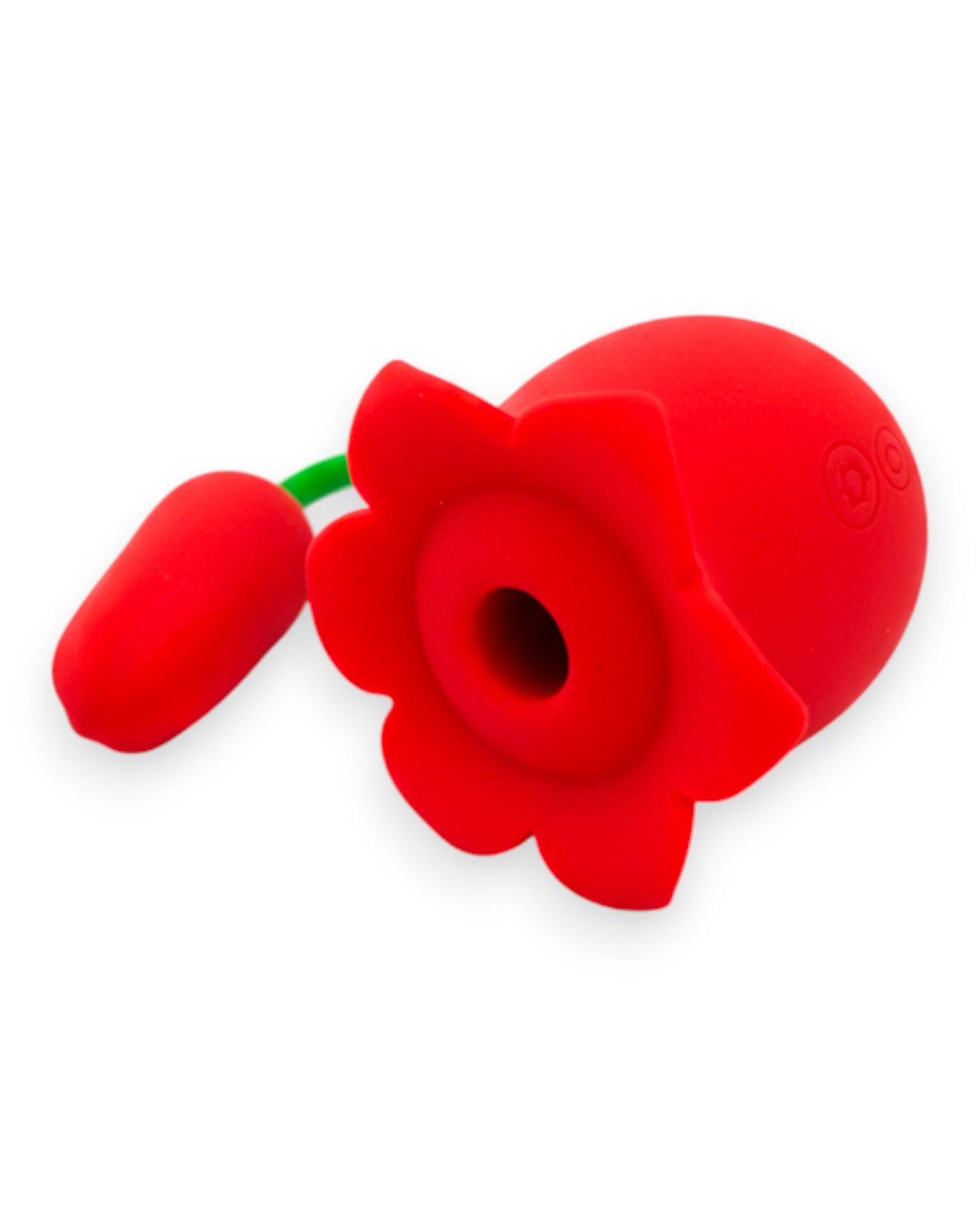 Vibrador doble Rosa Linn con 10 funciones de vibración y 10 modos de succión Glow & Vibe.