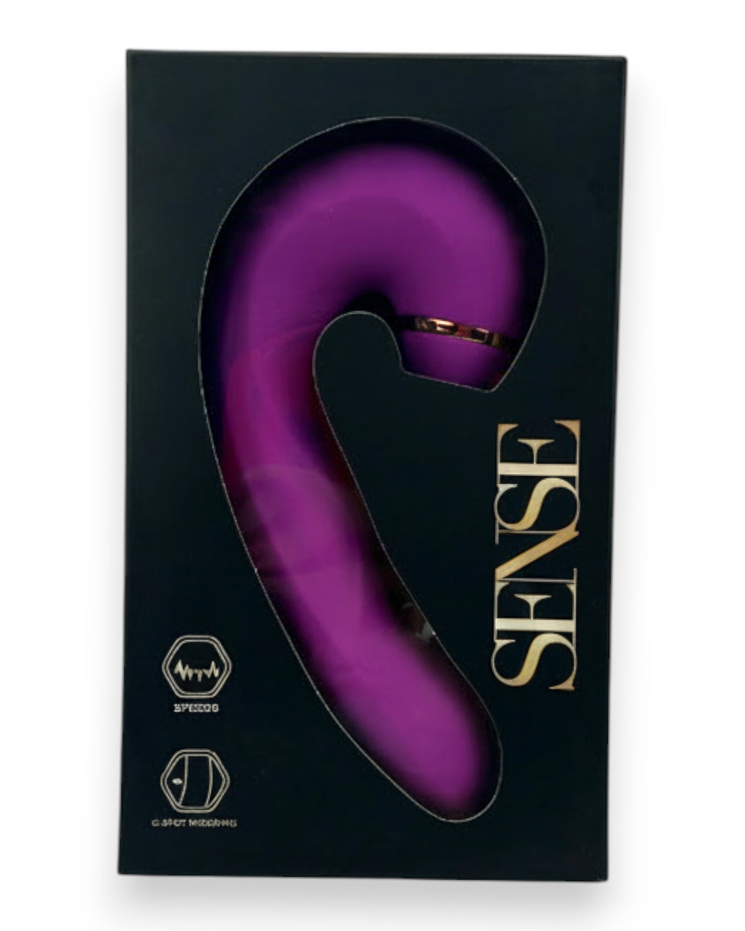 Vibrador Royal Pulse con 5 funciones de vibración y 10 modos de succión, diseño elegante Glow & Vibe.