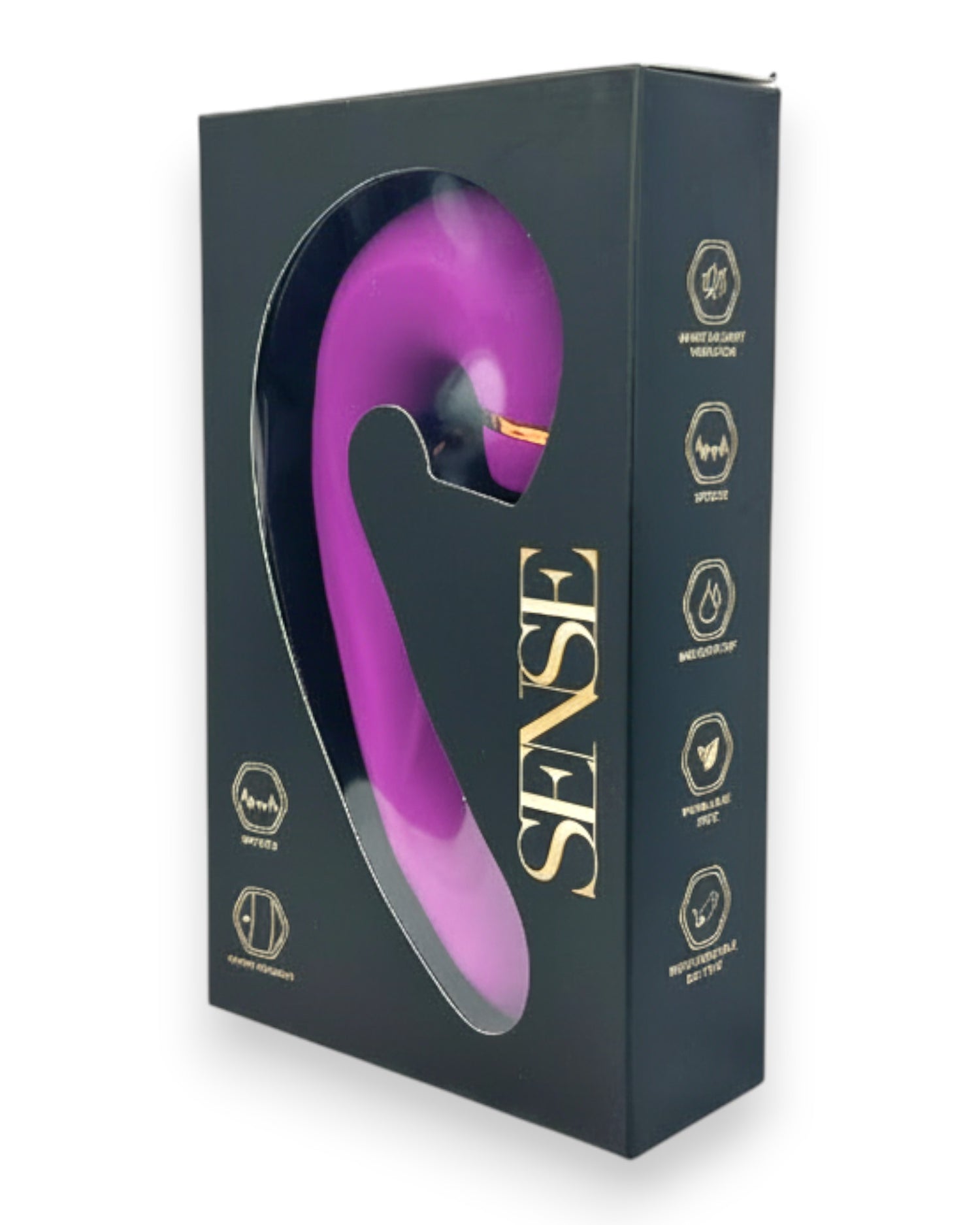 Vibrador Royal Pulse con 5 funciones de vibración y 10 modos de succión, diseño elegante Glow & Vibe.