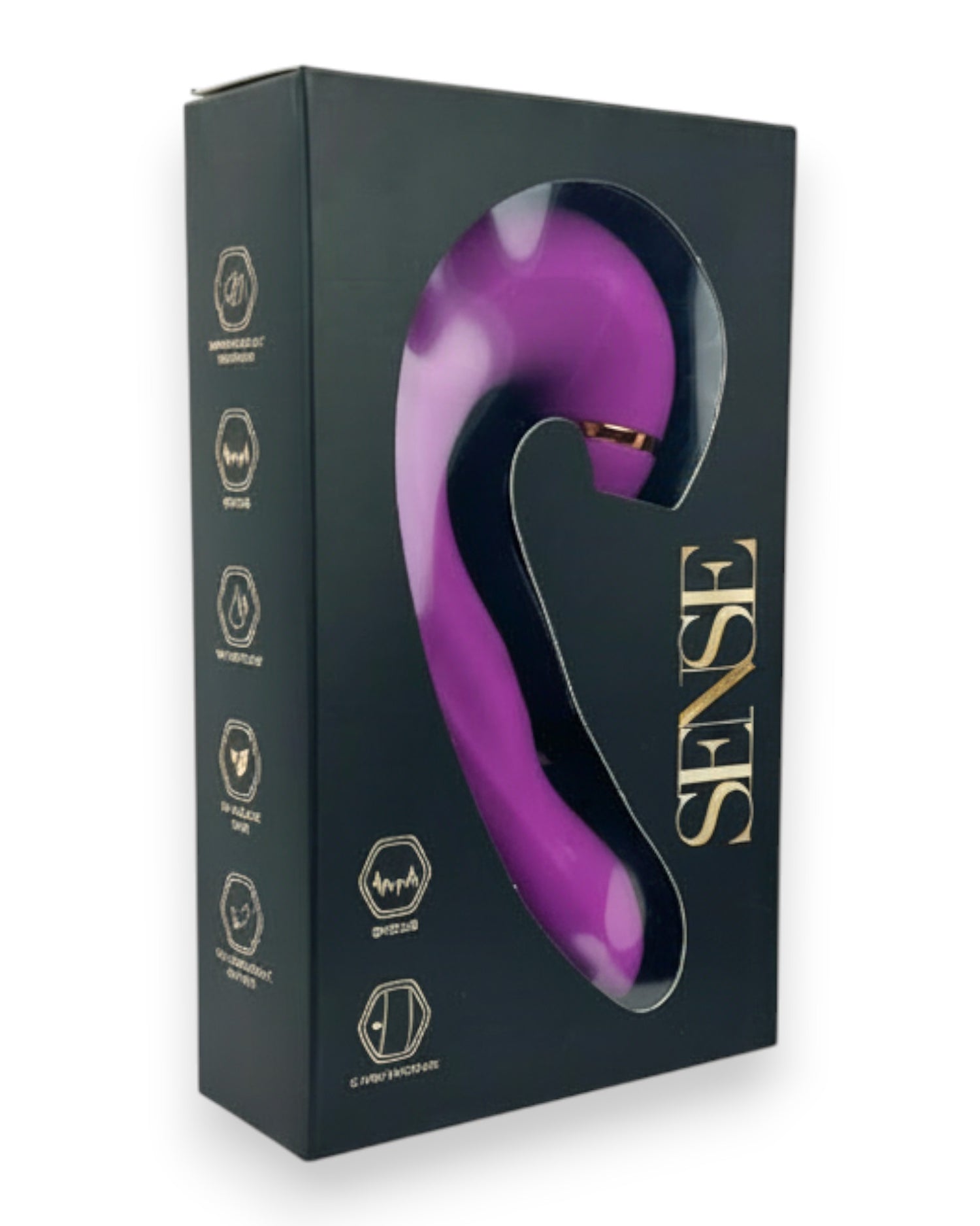 Vibrador Royal Pulse con 5 funciones de vibración y 10 modos de succión, diseño elegante Glow & Vibe.