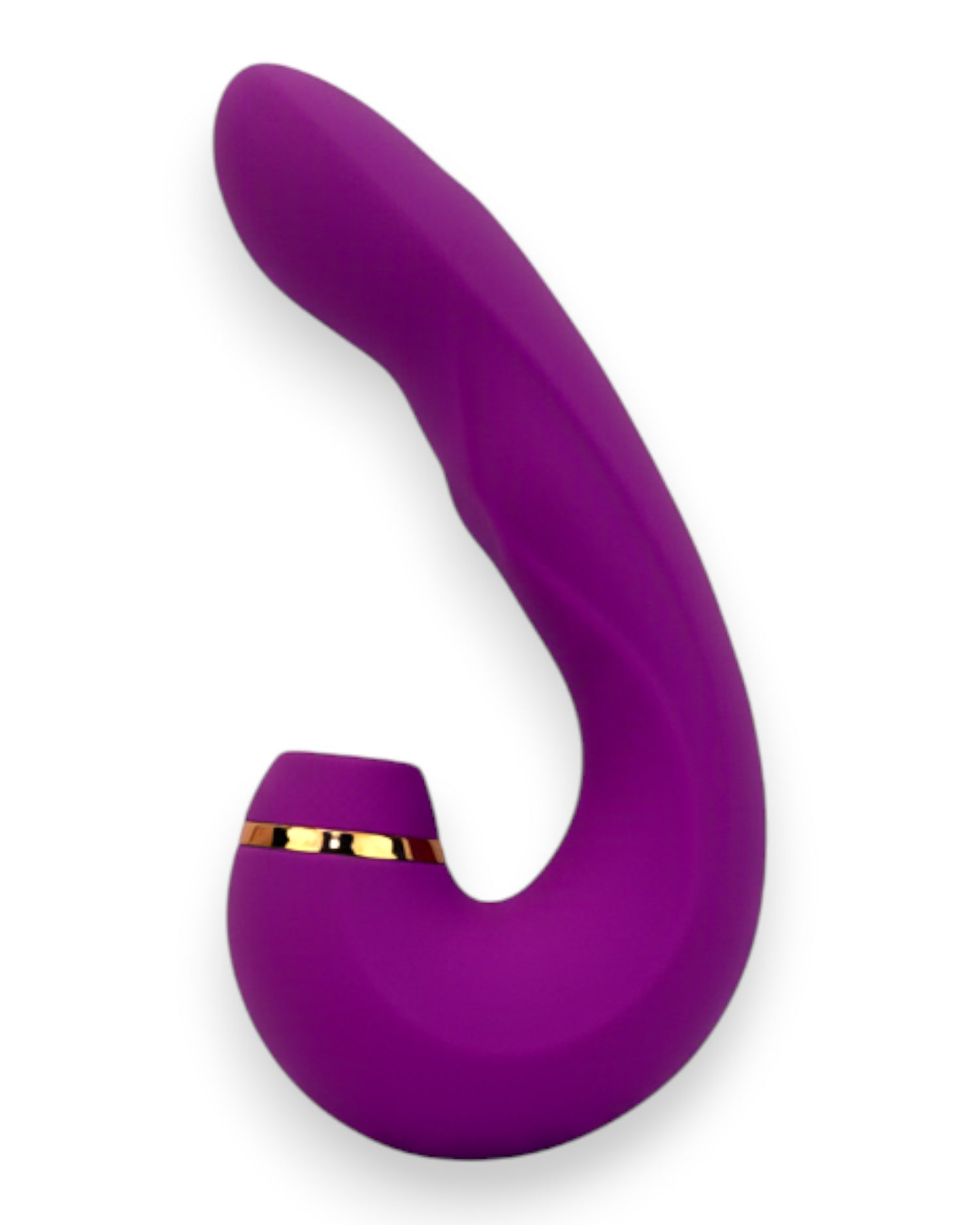 Vibrador Royal Pulse con 5 funciones de vibración y 10 modos de succión, diseño elegante Glow & Vibe.