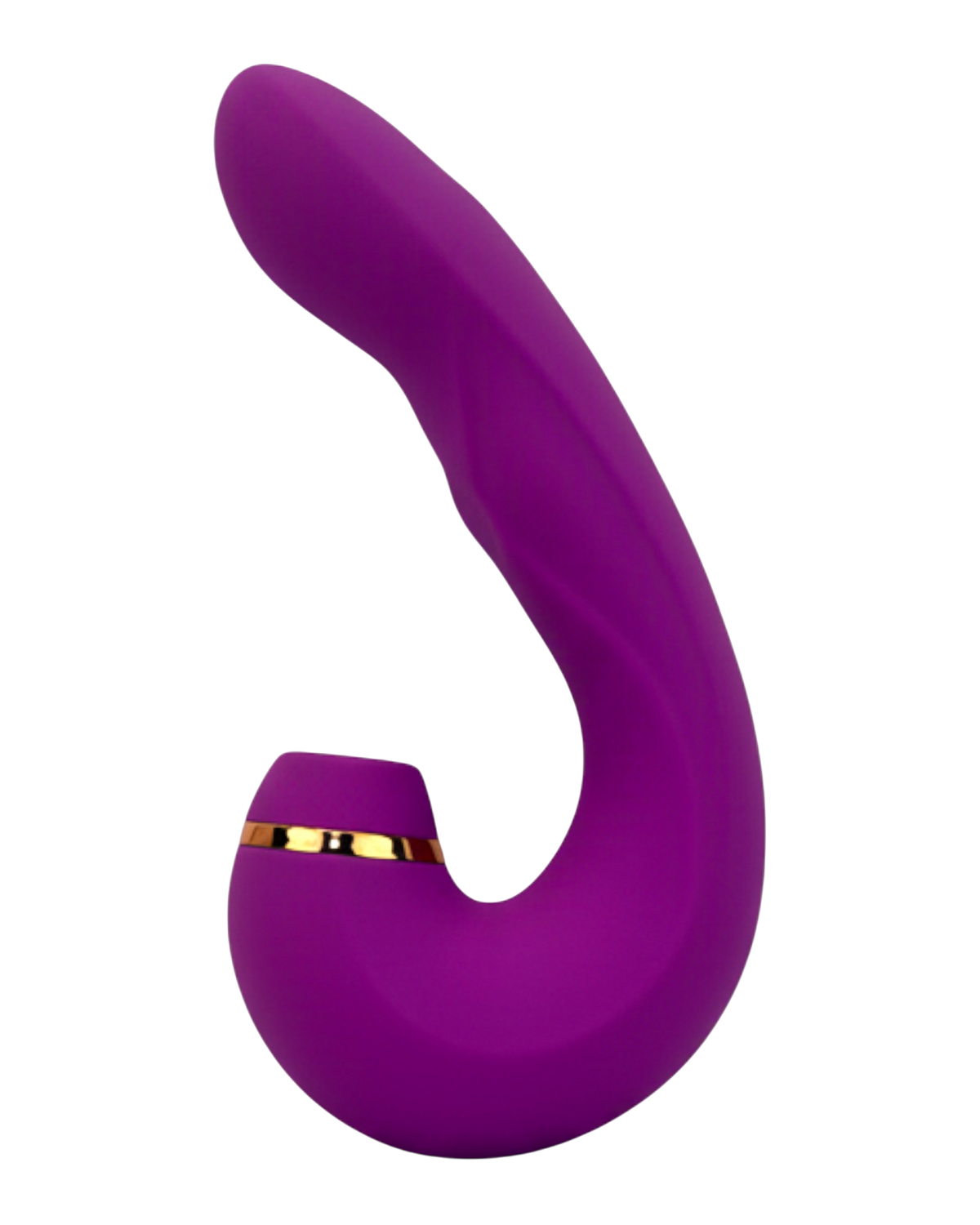 Vibrador Royal Pulse con 5 funciones de vibración y 10 modos de succión, diseño elegante Glow & Vibe.
