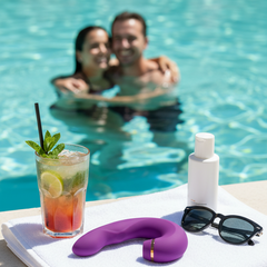 Vibrador Royal Pulse con 5 funciones de vibración y 10 modos de succión, diseño elegante Glow & Vibe.