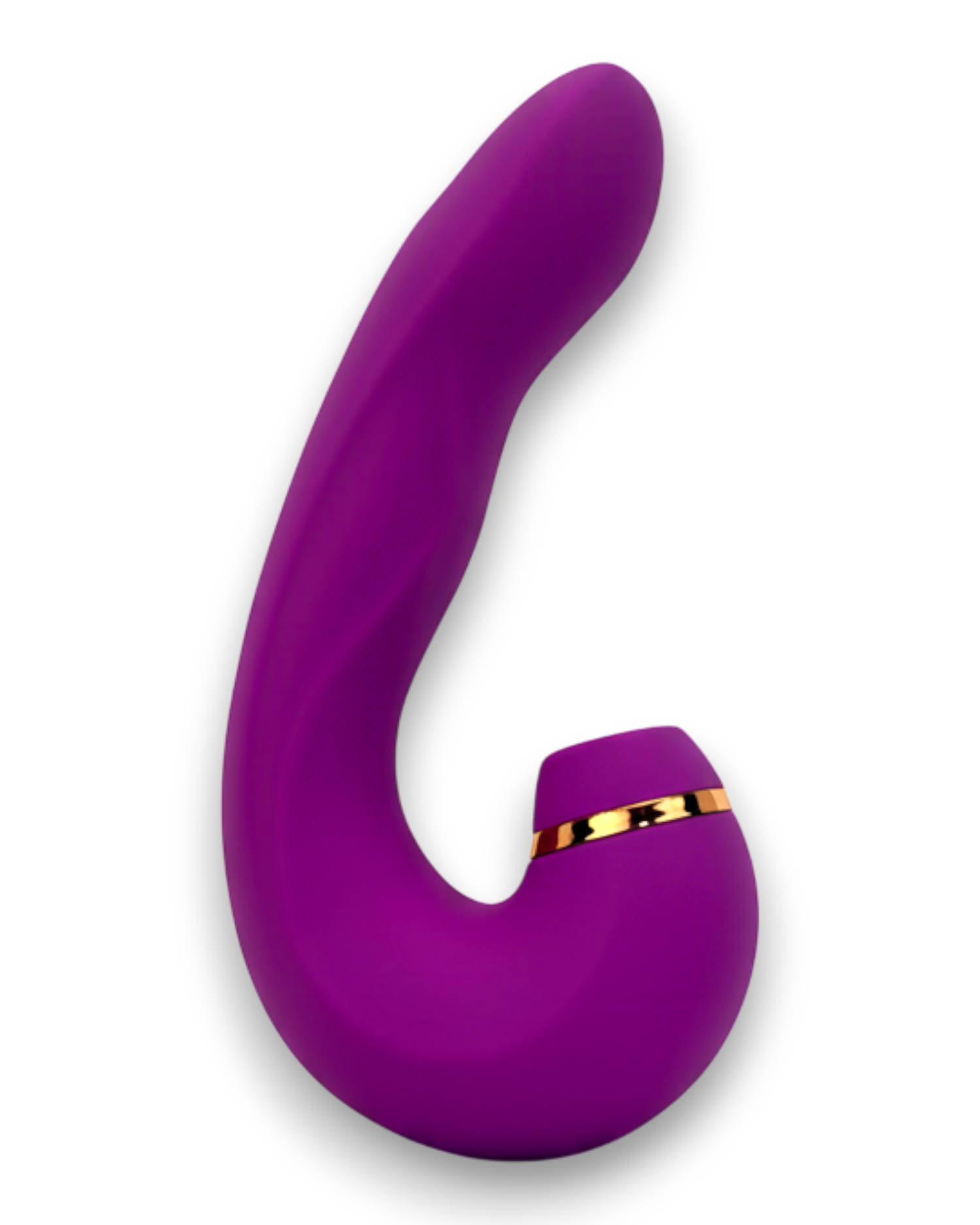 Vibrador Royal Pulse con 5 funciones de vibración y 10 modos de succión, diseño elegante Glow & Vibe.