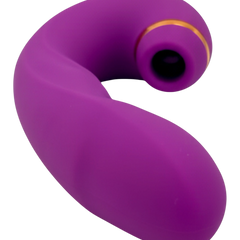 Vibrador Royal Pulse con 5 funciones de vibración y 10 modos de succión, diseño elegante Glow & Vibe.