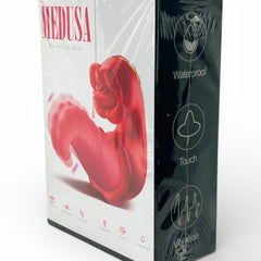 Doble vibrador Medusa Massage con estimulador de lengua y diseño vaginal de movimientos fuertes, Glow & Vibe.