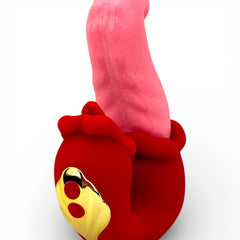 Doble vibrador Medusa Massage con estimulador de lengua y diseño vaginal de movimientos fuertes, Glow & Vibe.
