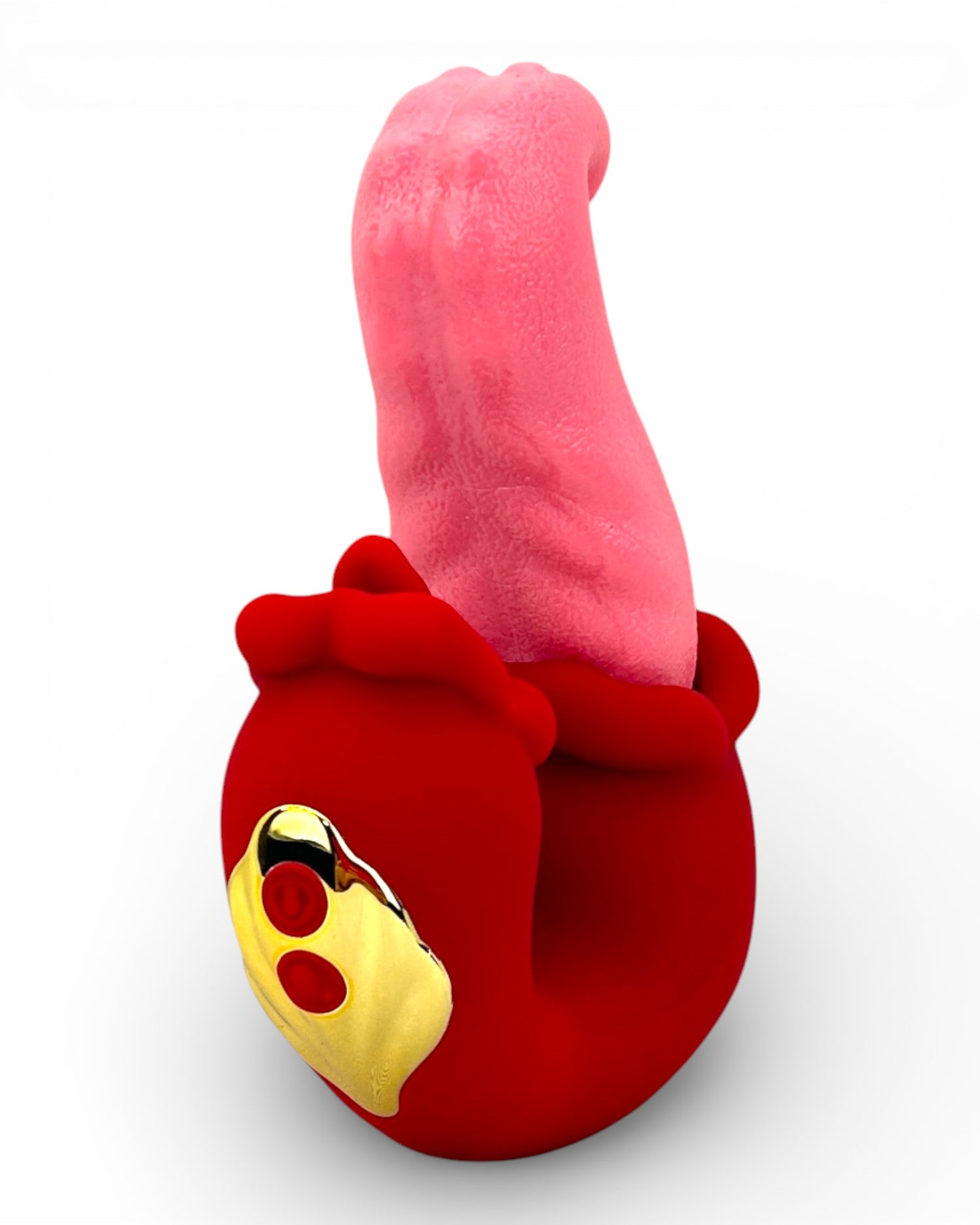 Doble vibrador Medusa Massage con estimulador de lengua y diseño vaginal de movimientos fuertes, Glow & Vibe.
