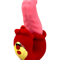 Doble vibrador Medusa Massage con estimulador de lengua y diseño vaginal de movimientos fuertes, Glow & Vibe.