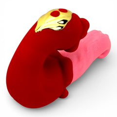 Doble vibrador Medusa Massage con estimulador de lengua y diseño vaginal de movimientos fuertes, Glow & Vibe.