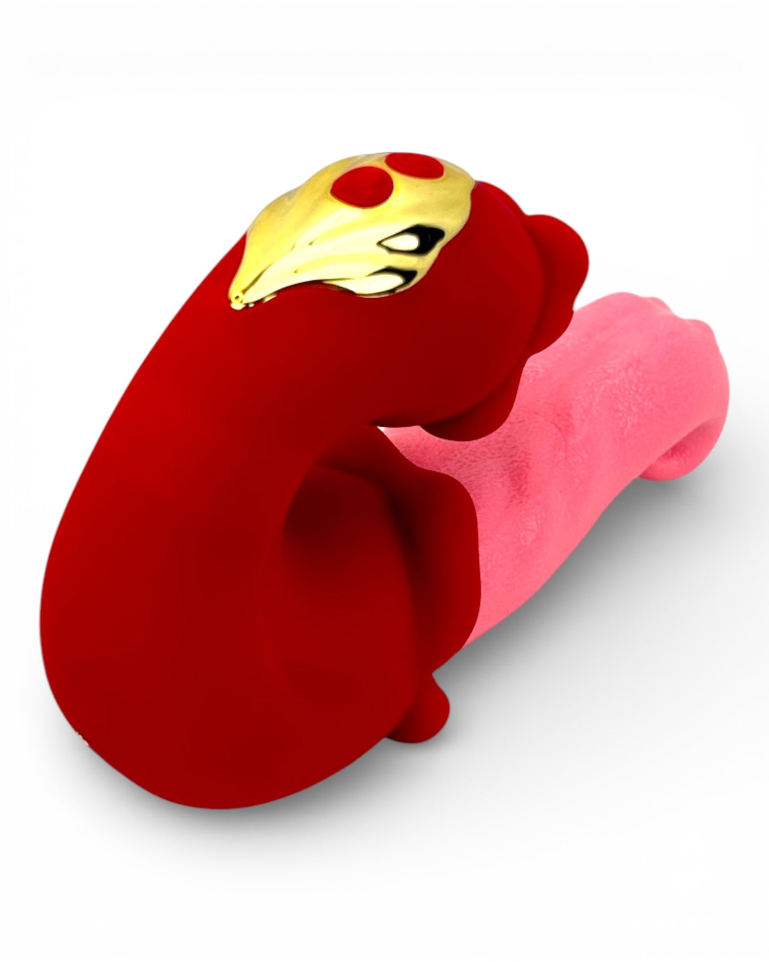 Doble vibrador Medusa Massage con estimulador de lengua y diseño vaginal de movimientos fuertes, Glow & Vibe.