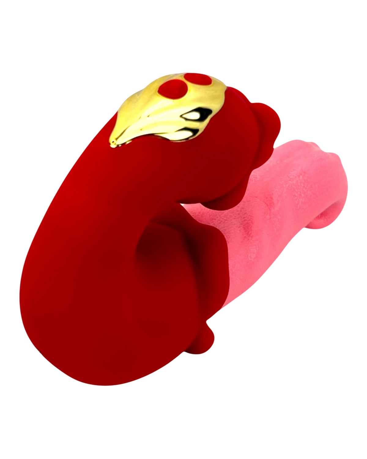 Doble vibrador Medusa Massage con estimulador de lengua y diseño vaginal de movimientos fuertes, Glow & Vibe.