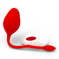 Vibrador doble Rosa Dream con 10 funciones de vibración, diseño floral romántico Glow & Vibe.