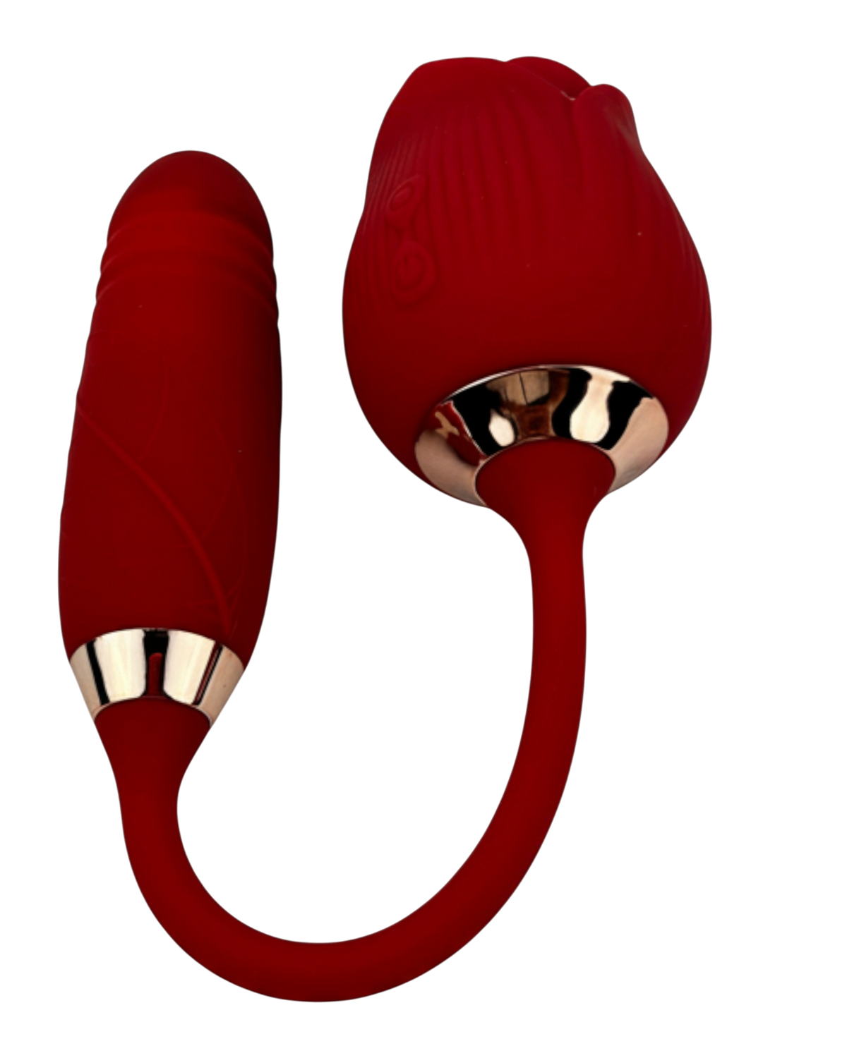 Vibrador Rosa Stroker con pistón, succionador y 10 funciones de vibración Glow & Vibe.