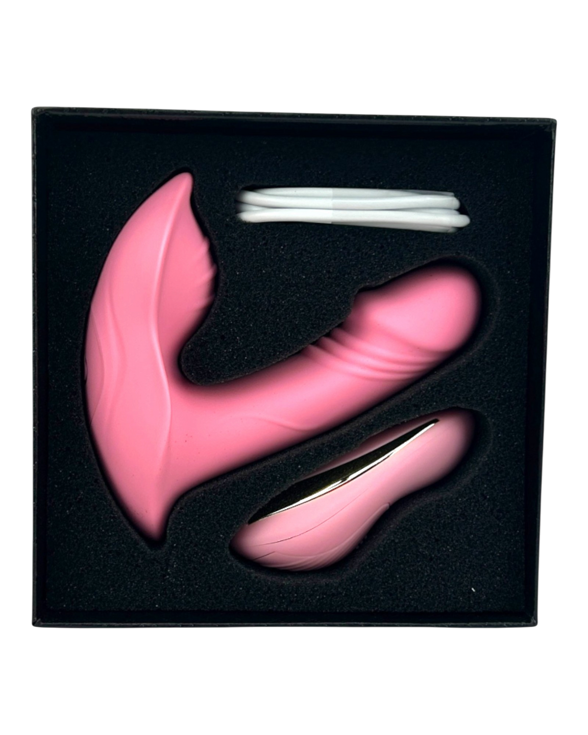 Vibrador Party Vibe con estimulador clitorial, diseño elegante y colorido Glow & Vibe.