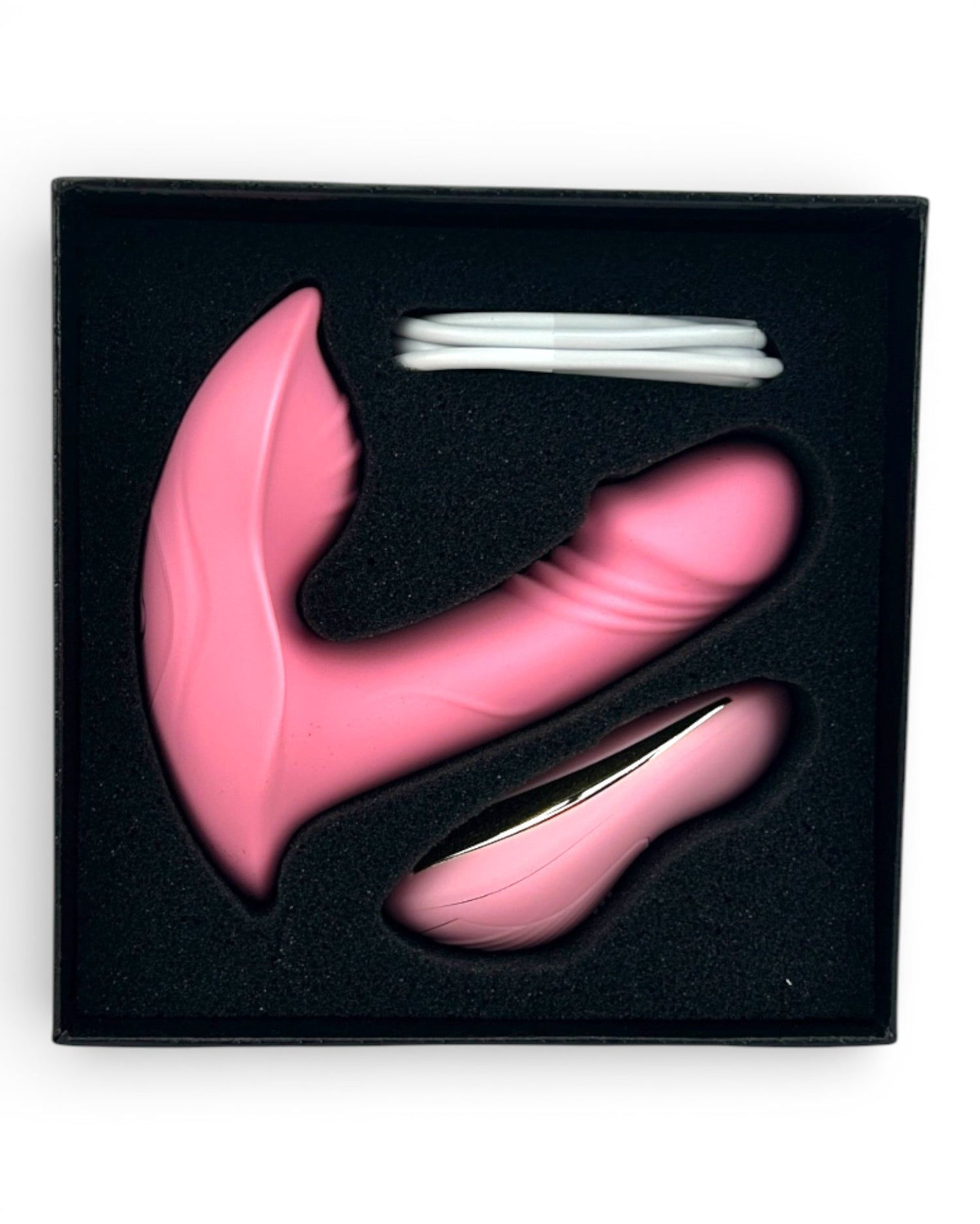 Vibrador Party Vibe con estimulador clitorial, diseño elegante y colorido Glow & Vibe.