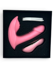 Vibrador Party Vibe con estimulador clitorial, diseño elegante y colorido Glow & Vibe.