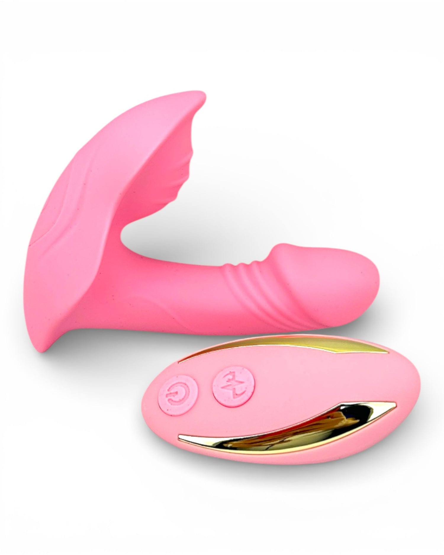 Vibrador Party Vibe con estimulador clitorial, diseño elegante y colorido Glow & Vibe.