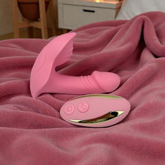Vibrador Party Vibe con estimulador clitorial, diseño elegante y colorido Glow & Vibe.