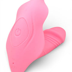 Vibrador Party Vibe con estimulador clitorial, diseño elegante y colorido Glow & Vibe.