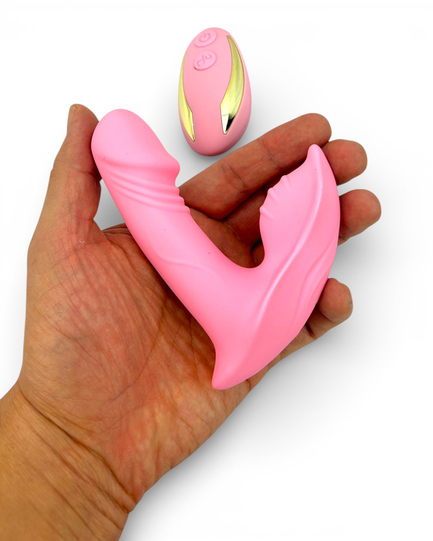 Vibrador Party Vibe con estimulador clitorial, diseño elegante y colorido Glow & Vibe.